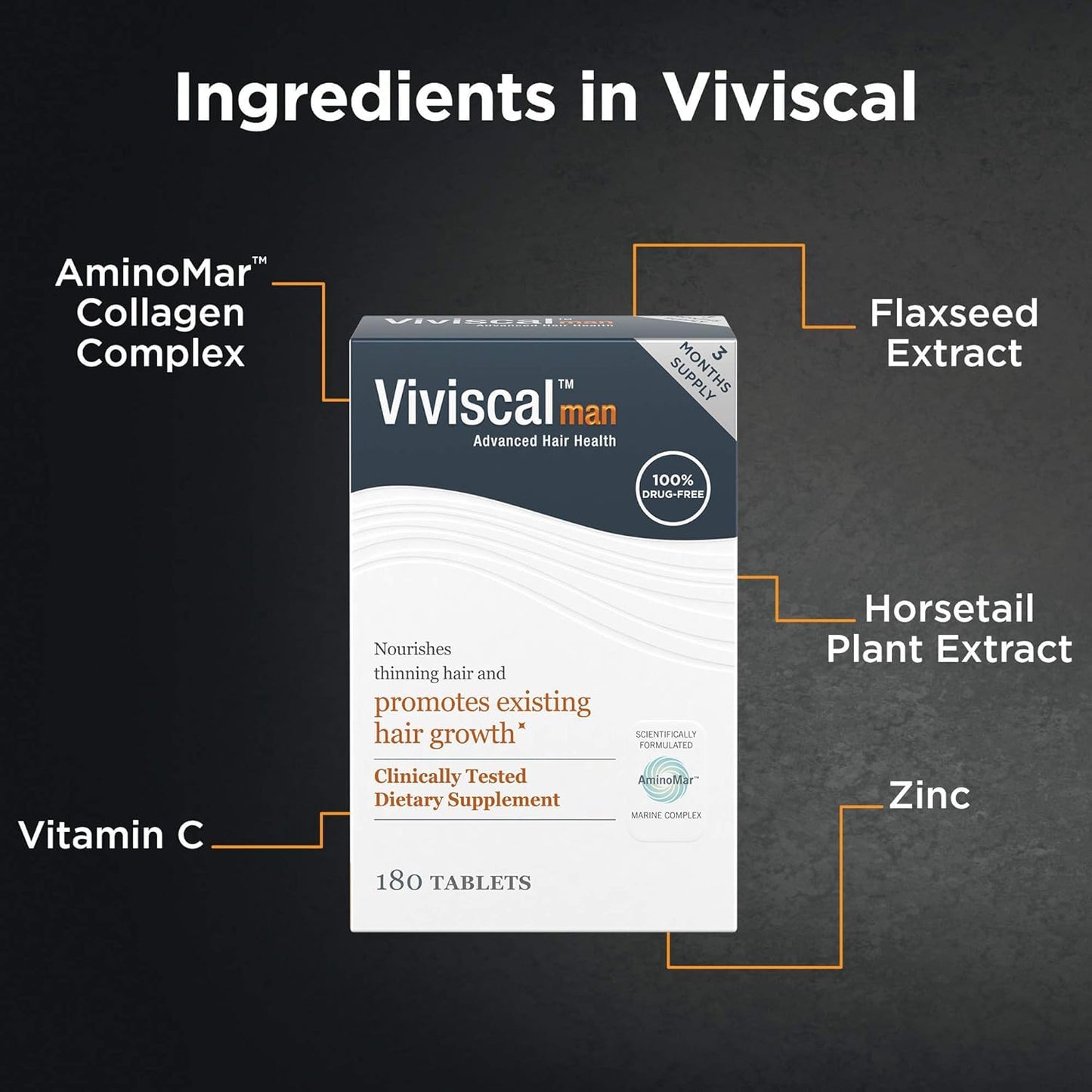 Viviscal Men's 180 tablet