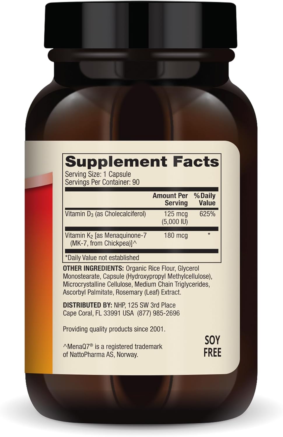 Dr. Mercola Vitamins D3 & K2, 90 Servings (90 Capsules), Dietary Supplement, Supports Immune Health, Non GMO, NSF Certified