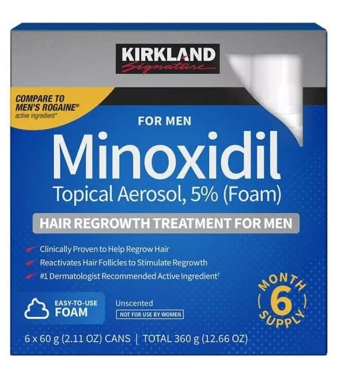 KIRKLAND MINOXIDIL 5% FOAM 6 li kutu SKT 2026 MART
