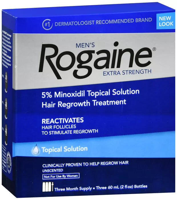 Men's ROGAINE 5% Minoxidil Solusyon 3 lu Skt 2026 Subat