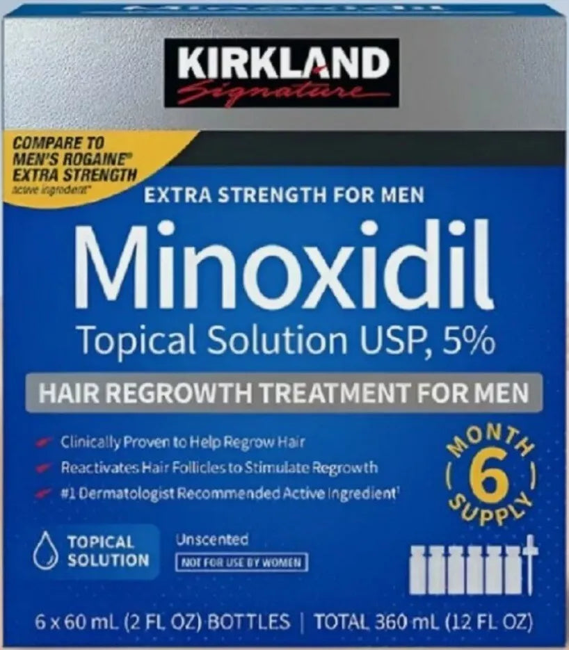 Kirkland Minoxidil 5% Hair Regrowth Solusyon 6 li kutu skt 2026 Mart